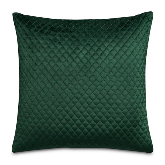 Gemma 21" Velvet Throw Pillow - Forest Green in Set of 2
