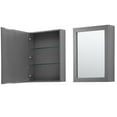 thumbnail image 2 of Wyndham Collection Wcv252580dcxsxxmed Daria 79" Double Free Standing Vanity Cabinet - Dark, 2 of 7