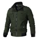 thumbnail image 1 of Chaqueta De Hombre Casuales Cremallera Militar Chamarra, 1 of 7