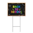 thumbnail image 1 of Back To School Chalkboard (18" x 24") Yard Sign, Includes Metal Step Stake, 1 of 6