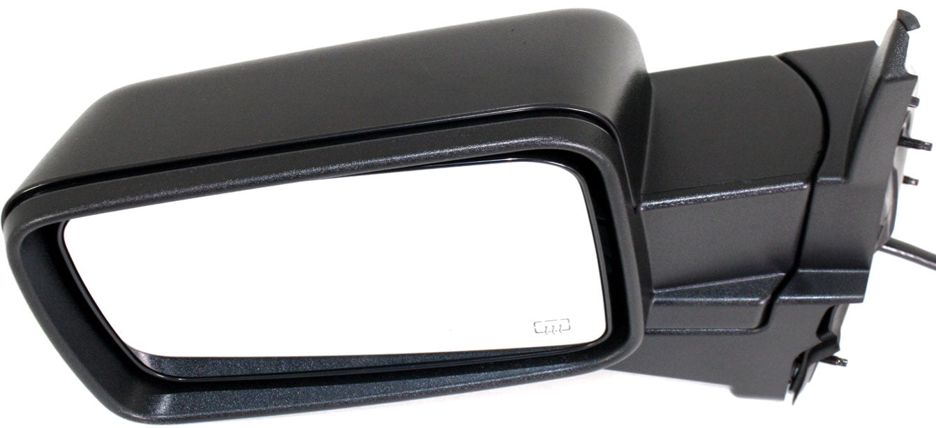 Mirror Compatible With 2006-2010 Jeep Commander Left Driver Side Heated Textured Black Kool-Vue
