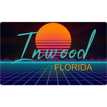 

Inwood Florida 4 X 2.25-Inch Fridge Magnet Retro Neon Design