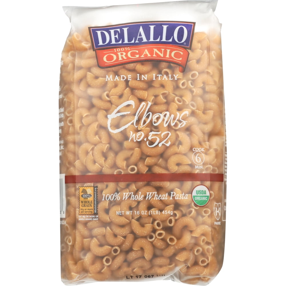 Delallo Elbows Whole Wheat Pasta 52 1 Pound