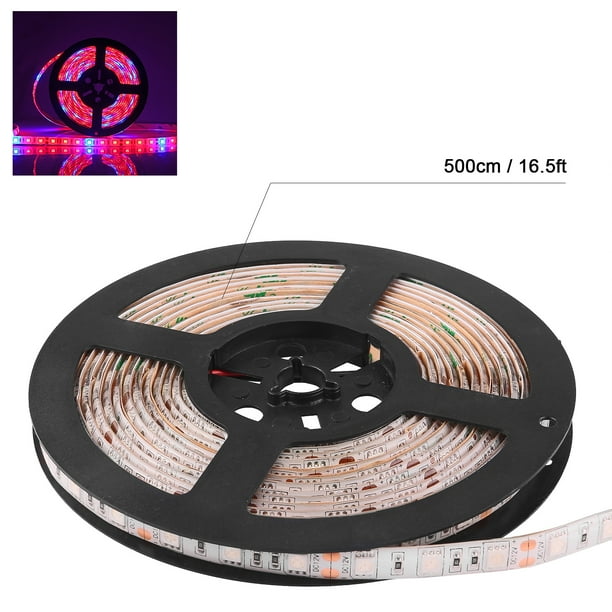 Impermeable 5050 Flexible Led Grow Strip Light Rojo Y Azul 5: 1 Acuario Invernadero Planta Hidropónica Creciente Cinta Lámpara 60Led / M 1M / 2M / 3M / 4M / 5M Kearding HA024176-00