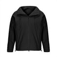 thumbnail image 3 of Mens Softshell Jacket 2025 Hooded Waterproof Windbreaker Lightweight Winter Fall Hiking Rain Coat Cycling Golf Outerwear Durable Windproof Thermal Outdoor Essential, 3 of 5