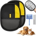 thumbnail image 1 of Guante de depilación para mascotas, cepillo para polvo para gatos y perros, herramienta reutilizable para quitar el pelo de mascotas para lavandería, sofá, muebles, alfombra, asiento de coche, 1 of 7