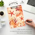 thumbnail image 3 of FORMRS Acrylic Clipboard with Low Profile Clip Standard A4 Letter Size, 12.5" x 9", Red Starfish, 3 of 8