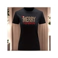 thumbnail image 1 of Playera Blusa Con Estampado Merry Christmas Estilo Animal Print Ropa Para Mujer Color Negro Talla Mediana Marca Emil SaEs, 1 of 4