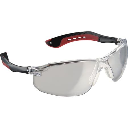 3M Flat Temple Eyewear Black/Red Clear Lens Anti-Scratch