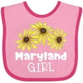 thumbnail image 3 of Inktastic Maryland Girl Black Eyed Susans Flowers Girls Baby Bib, 3 of 4