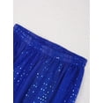 thumbnail image 6 of Aislor Women's Belly Dance Bloomers Trousers Sequins Dots Chiffon Pants Party Club Wear Royal Blue One Size, 6 of 7