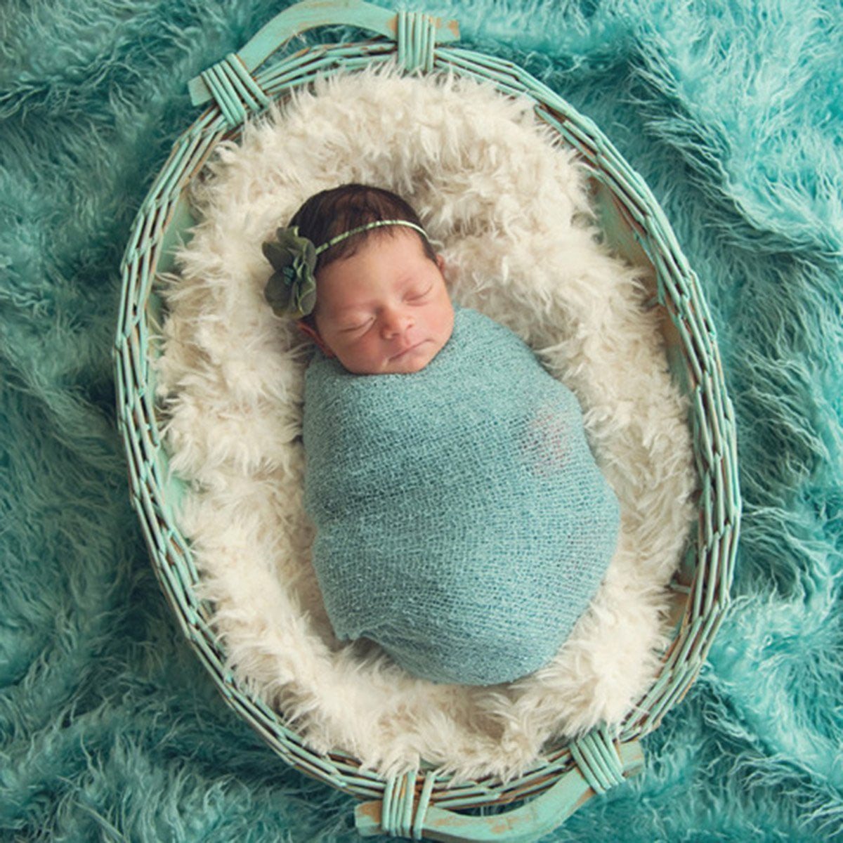 Kit Photo Nouveau-Né - Enveloppe + Chapeau - Polyester Doux - 0-3 Mois