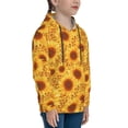 thumbnail image 3 of Daiia Vintage Leopard Print Sunflower for Boys Fashion Hoodies & Sweatshirts with Kangaroo Pocket,Hooded Sweatshirt for Kid, Breathable& Moisture Wicking-X-Large, 3 of 6