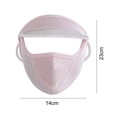 thumbnail image 7 of Shenmeida Wide Brim Breathable Neck Gaiter Balaclava Headwear Face Cover with Ear Loop Ice Silk Sports Face Scarf Outdoors, 7 of 7