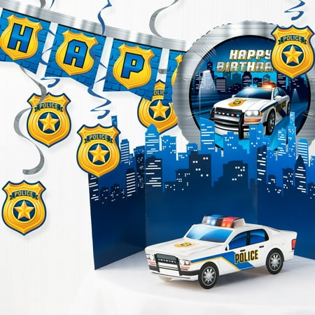 Police Birthday Party Decorations Kit