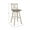 White, variant on Lexicon Amsonia Cross Back Bar Height Dining Swivel Chair in White (Set of 2)