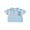 Blue, variant on BemeyourBBs Western Country Baby Boy Clothes Toddler Baby Boys Cowboy Outfit New to Here Shirt Boots Embroidery Summer Short Sleeve Waffled Striped Collar Half Button Causal Shirts Tops