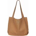 thumbnail image 1 of Canvas Tote Bag for Women,Casual Shoulder Work Bag, Big Capacity Shopping Handbags with Interior Pocket(Brown), 1 of 4