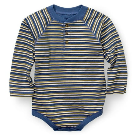 Faded Glory - Long Sleeve Bodysuit - Infant and Newborn Boy