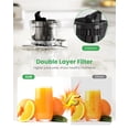 thumbnail image 2 of Kismile Cold Press Juicer Machine with 5 Modes, ABS Housing & HD Display, 4.5" Wide Feed Chute Slow Juicer for Fruits & Vegetables, Quiet Masticating, 2 of 8