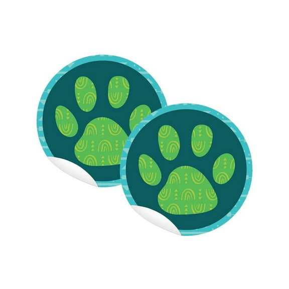 Carson Dellosa Education Paw Print 5" Floor Decals Stickers, 10 Per Pack, 2 Packs