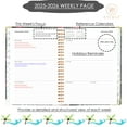 thumbnail image 7 of Academic Planner 2026-2027 Calendar Notebook(Jul.2026-Jun.2027,6.3"x8.5") Weekly Monthly Planner for Women Men 2026-2027 Planner Supplies-Flower, 7 of 7