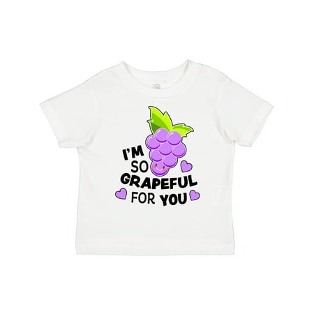

Inktastic Im So Grapeful for You with Cute Grapes Gift Toddler Boy or Toddler Girl T-Shirt