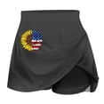 thumbnail image 4 of Faldas de Verano para las Mujeres Impresión Hoja Plisado Tenis Atlético Elástico Pantalones Cortos, Falso Dos Piezas Pantalones Falda para Diario, 4 of 5
