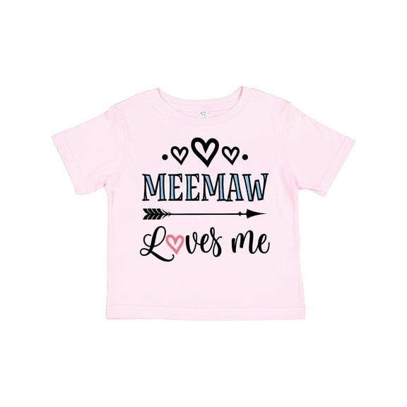 Inktastic My Meemaw Loves Me Girls Girls Toddler T-Shirt