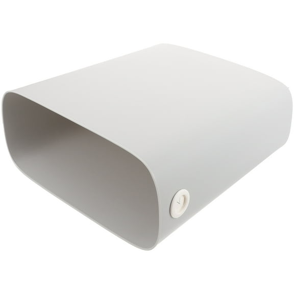 Convenient Garbage Can Home Trash Narrow Slim Waste Container Office Light Grey