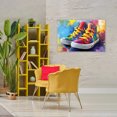 thumbnail image 3 of Stupell Industries Modern High Tops with Yellow Laces Canvas Art, 45 x 30, by Creative Studio, 3 of 8