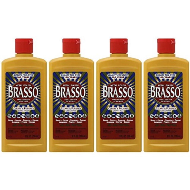 brasso multipurpose metal polish, 8 oz (pack of 4)