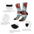 thumbnail image 4 of Fotbe Red Train Hot Air Balloon Calcetas Largas con Estampado para Hombre y Mujer – Calcetas de Compresión Transpirables y Elásticas, Viajar y Uso Diario Talla 5-11, 4 of 6