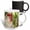 Multicolor, variant on 3drose, White Leghorn Rooster Eating an Ear of Corn from a Garden., 11oz Two-tone Yellow Mug