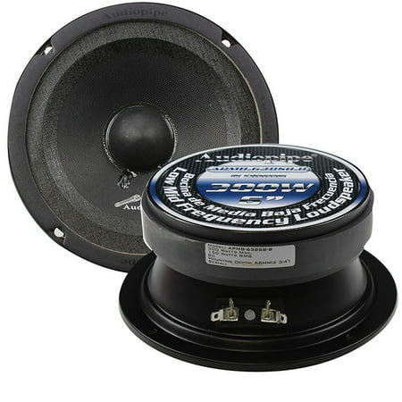 Audiopipe APMB-638SB-C 6" 300 Watt Low/Mid Frequency Midwoofer Speaker APMB638SB