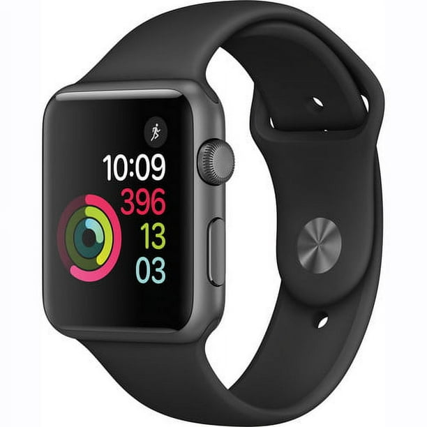 Apple Watch Gen 2 Series 1 42mm Space Gray Aluminum - Black Sport