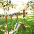 thumbnail image 2 of 4 PCS Outdoor PU Hook -Wear Metal Button Hanger Camping Hiking Picnic Pack Cookware Tableware Bag Hook, 2 of 7