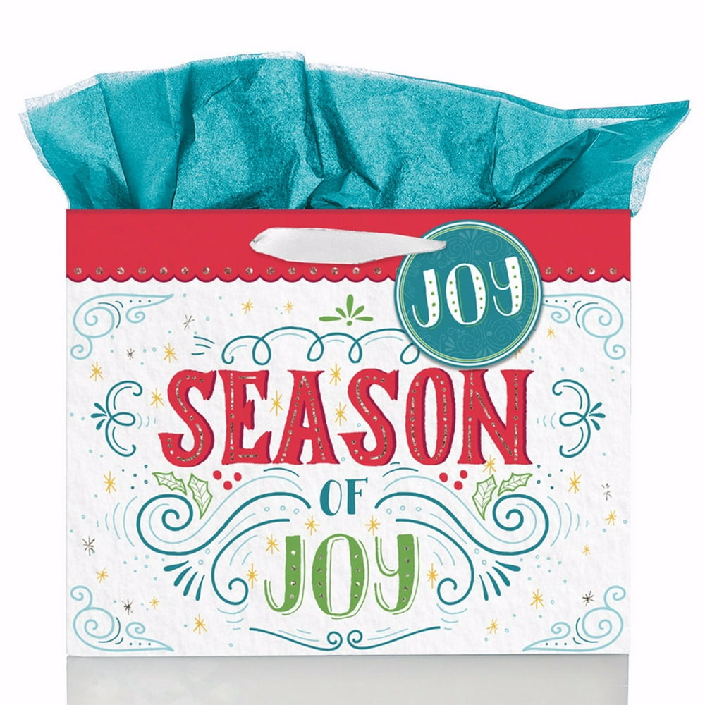 Gift BagSeason Of Joy w/Tag & TissueLarge