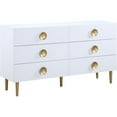 thumbnail image 3 of Home Square 2-Piece Set with Metal Dresser and Chest in Rich White, 3 of 18