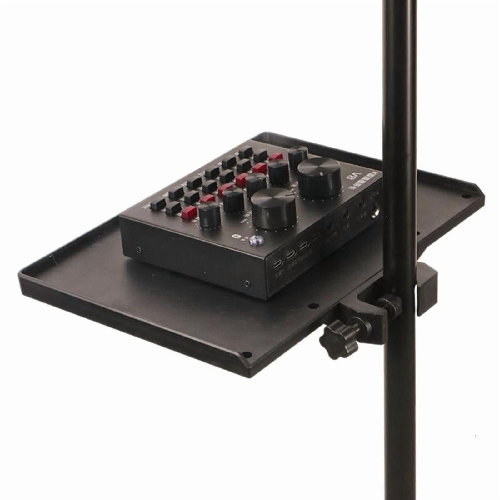 CEORPER Double Purpose Microphones Stand Tray Shelf For Holding Mixer Controllers
