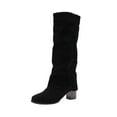 thumbnail image 2 of OKBOP Womens High Heels Mid-Calf Boots-Christmas Womens Platform Boots Suede Retro Winter Boots for Women Black, 2 of 9