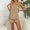 Khaki, variant on Gifts Dianli 2PC Women Solid Round Neck Sleeveless Tee And Shorts Two Piece Pajama Set Lightweight Breathable Soft Blend Comfortable Home Lounge Sleepwear Relaxed Fit Easy Care Nightwear