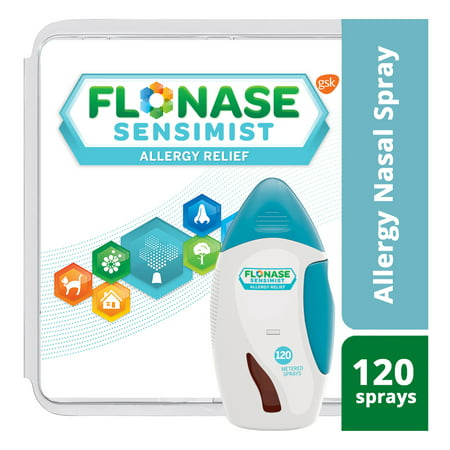 Flonase Sensimist 24hr Allergy Relief Nasal Spray, Gentle Mist, Scent-Free, 120