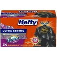 thumbnail image 2 of Hefty Ultra Strong Multipurpose Large Trash Bags, Black, Fabuloso Scent, 30 Gallon, 34 Count, 2 of 5