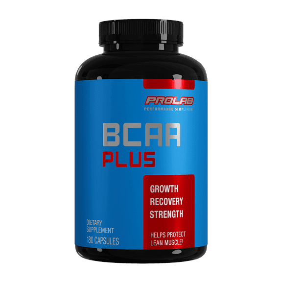 Prolab BCAA Plus, Branched Chain Amino Acids with Vitamin B6 & C, 180 Capsules
