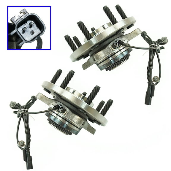 Front Wheel Bearing & Hub Assembly LH RH Set of 2 Pair for Ford F150 4x4 7 Lug BHA53839