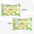 thumbnail image 2 of Sikiie St Patrick's Day1 Print Plush Pillow Cover, Wrinkle-proof and Stain-resistant Pillow Protector without Pillow Core, Home Decoration-16"x24", 2 of 6