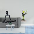 thumbnail image 2 of Estatua De Rana Pensadora Abstracta Creativa, Figura Decorativa, Escultura Animal única, Adorno De Escritorio Para Entrada, Dormitorio, Chimenea, Regalo De Cumpleaños Para Inauguración De La, 2 of 8