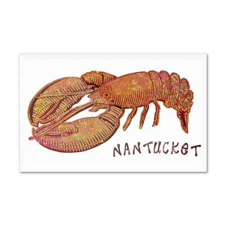Nantucket - Massachusetts - Lobster - Lantern Press Artwork (6x4 Acrylic Photo Block Gallery