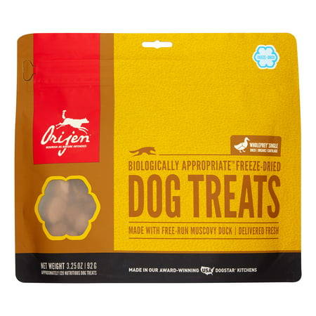 Orijen Biologically Appropriate Free Run Duck Freeze Dried Dog Treats, 3.25 oz